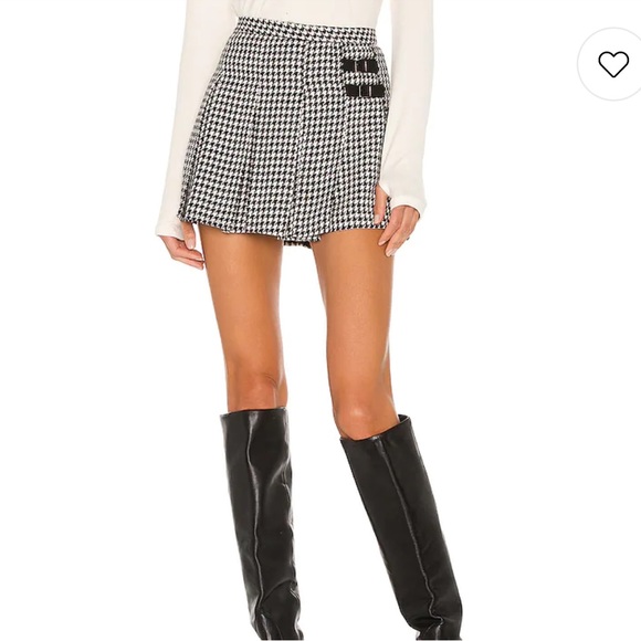 Amanda Uprichard Rizzo Skirt in Houndstooth - Picture 1 of 7